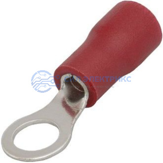 фото Наконечник кольцевой изолированный RVL1.25-4 red