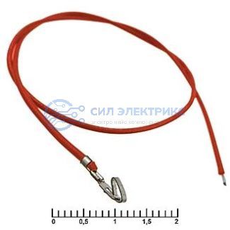 фото Разъем питания низковольтный HU 2,54 mm AWG26 0,3m red