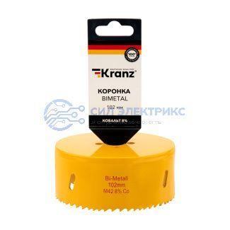 Коронка Bimetal 102 мм Kranz фото Коронка Bimetal 102 мм Kranz