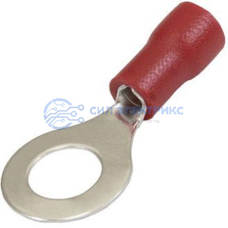 фото Наконечник кольцевой изолированный RV1.25-6 red