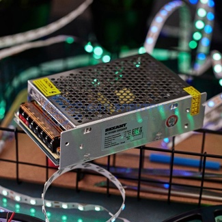 фото Источник питания 220 V AC/12 V DC 9 A 100 W с разъемами под винт, без влагозащиты (IP23)