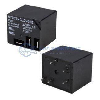 фото Реле NT90T-N-C-E-AC220V-S-B, 220VAC, 10A, тип контактов: переключающий (SPDT), сила удержания: 100 г, рабочая температура: -40°C до +85°C