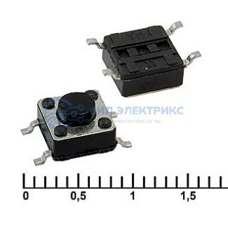 фото Тактовая кнопка IT-1102W (6x6x4.3) NPL