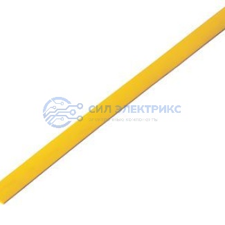 фото Трубка термоусаживаемая ТУТ 5,0/2,5мм, желтая, упаковка 50 шт. по 1м, PROconnect