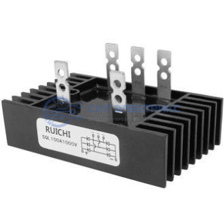 Диодный мост SQL100A, 100 А, 1000 В, однофазный, корпус 60x100 мм фото Диодный мост SQL100A, 100 А, 1000 В, однофазный, корпус 60x100 мм