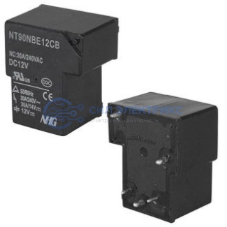 Реле NT90-N-B-E-DC12V-C-B-0.9, 12VDC, 10A, тип контактов: переключающий (SPDT), сила удержания: 95 г, рабочая температура: -40°C до +85°C фото Реле NT90-N-B-E-DC12V-C-B-0.9, 12VDC, 10A, тип контактов: переключающий (SPDT), сила удержания: 95 г, рабочая температура: -40°C до +85°C