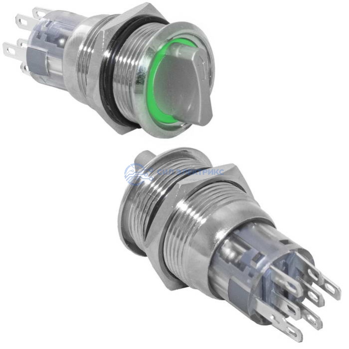 Кнопка антивандальная LAS2-AGQ-11X/31/G/N on-on фото Кнопка антивандальная LAS2-AGQ-11X/31/G/N on-on