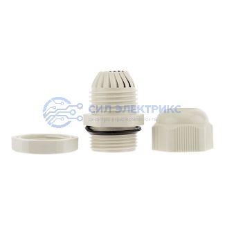 фото Кабельный ввод Кабельный ввод PG-16 (10-14 мм) серый (в упак. 2шт)