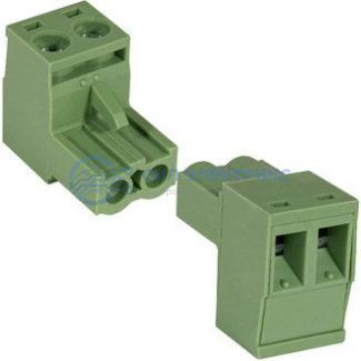 фото Клеммник разрывной 2ERGK-5.0-02P, шаг 5.0 мм, 2 контакта, прямой, корпус THT
