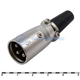 фото Разъём микрофонный XLR TD-396, вилка 3-х полюсная