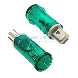 фото Лампочка неоновая в корпусе MDX-14 green 220V