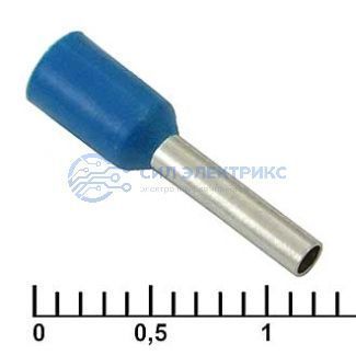 фото Наконечник на кабель DN01008 blue (1.4x8mm)