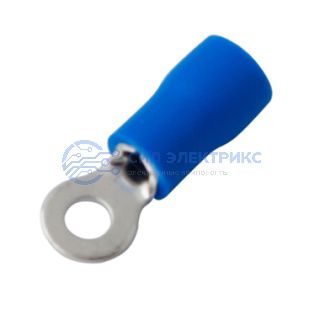 фото НАКОНЕЧНИК КОЛЬЦЕВОЙ изолированный (НКИ ø3.2мм) 1.5-2.5мм² 10шт REXANT (БЛИСТЕР F)