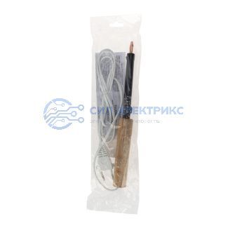 Паяльник с деревянной ручкой, серия ЭПСН, 65Вт, 230В, пакет REXANT фото Паяльник с деревянной ручкой, серия ЭПСН, 65Вт, 230В, пакет REXANT