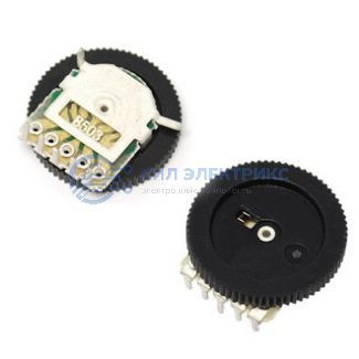 фото Потенциометр цифровой B503 50K 5Pin 20x2, 50 кОм, 5 контактов, размер 20x2 мм, вал F, 300°, 0,25 Вт