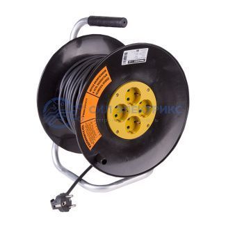 фото Удлинитель силовой на катушке 4 гнезда с/з 50 м 3х1,5 мм² OPTIMA PROCONNECT