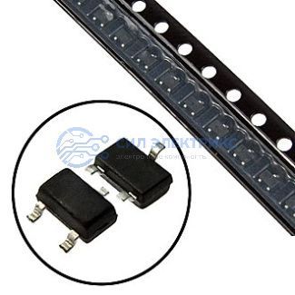 фото Диод BAV99W, двойной, 0.2 А, 70 В, корпус SOD-123
