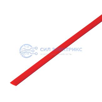 фото Трубка термоусаживаемая ТУТ нг 3,5/1,75мм, красная, упаковка 50 шт. по 1м REXANT