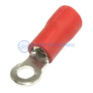 фото Наконечник кольцевой изолированный RV1.25-3.2 red