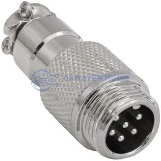 фото Разъем цилиндрический GX12M-6