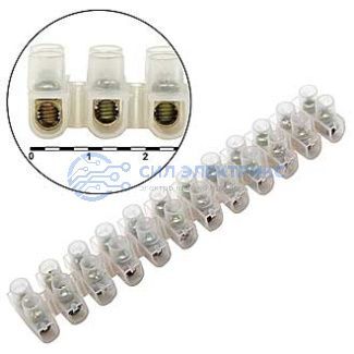 фото Колодка клеммная PA12-15A-12mm U-Type, 15 А, 12 мм, U-Type