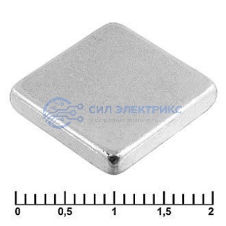 Магнит B 15x15x3 N35 фото Магнит B 15x15x3 N35