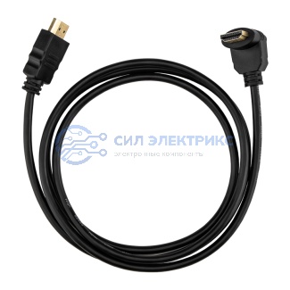 Кабель HDMI - HDMI 1,4, 1,5м, Gold, угловой, PROconnect фото Кабель HDMI - HDMI 1,4, 1,5м, Gold, угловой, PROconnect