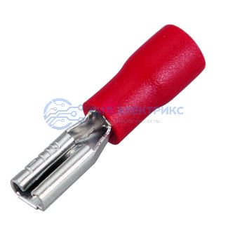 Клемма плоская изолированная РПи-м 1.5-(2.8)/РпИм 1,25-250 гнездо 3.8 мм, 0.5-1.5 мм², в упак. 10 шт. REXANT фото Клемма плоская изолированная РПи-м 1.5-(2.8)/РпИм 1,25-250 гнездо 3.8 мм, 0.5-1.5 мм², в упак. 10 шт. REXANT