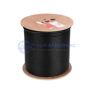 Кабель витая пара F/UTP, CAT 6, PE, 4PR, 23AWG, OUTDOOR, SOLID, черный, 305м REXANT фото Кабель витая пара F/UTP, CAT 6, PE, 4PR, 23AWG, OUTDOOR, SOLID, черный, 305м REXANT