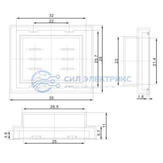 фото Влагозащитный колпачок для клавишных выключателей (SC-767 / SC-797) REXANT