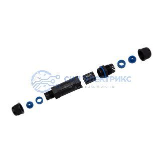 фото Кабельный коннектор I-образный (3PIN 0,5-2,5мм2) IP68 REXANT