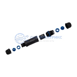 фото Кабельный коннектор I-образный (3PIN 0,5-2,5мм2) IP68 REXANT