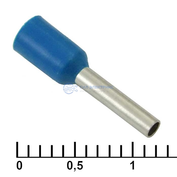 Наконечник на кабель DN01008 blue (1.4x8mm) фото Наконечник на кабель DN01008 blue (1.4x8mm)