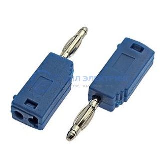 фото Штекер (гнездо, клемма) Z027 2mm Stackable Plug BLUE