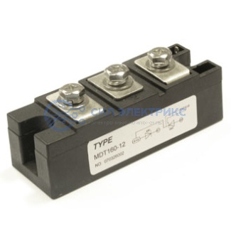 фото Диодный модуль МДТ160-12, 160 А, 1200 В, корпус E2