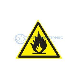 фото Наклейка знак пожарной безопасности «Пожароопасно» 150х150х150 мм REXANT