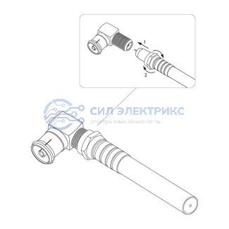 фото Переходник гнездо F-гнездо TV угловой PROconnect