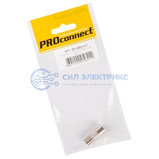 фото Переходник антенный, (гнездо F - штекер TV), (1шт.) (пакет) PROconnect