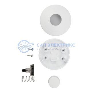 фото Выключатель-кнопка 250V 2А ON-OFF белый (напольный - для лампы) REXANT