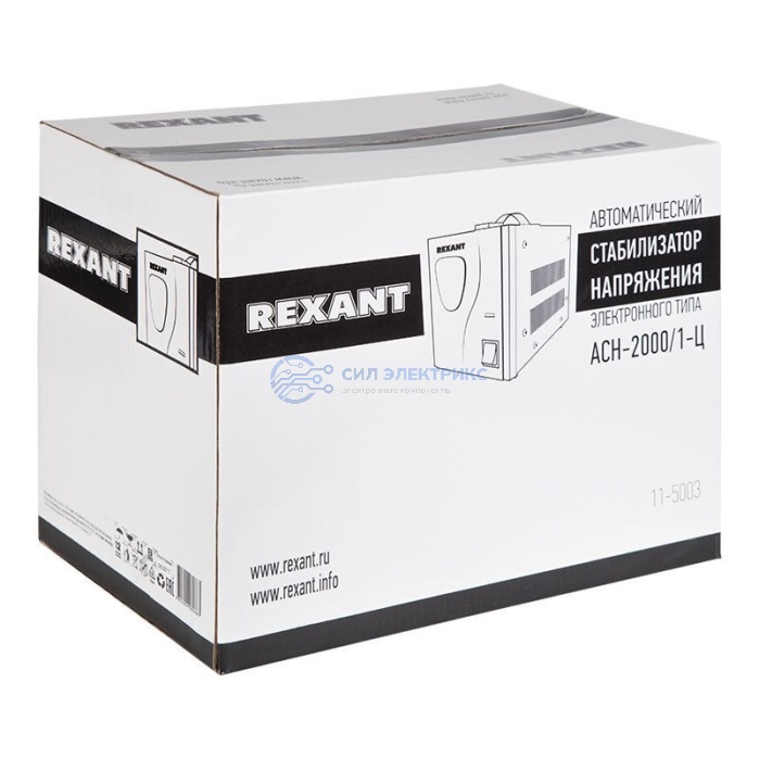 Стабилизатор напряжения AСН-2000/1-Ц REXANT фото Стабилизатор напряжения AСН-2000/1-Ц REXANT