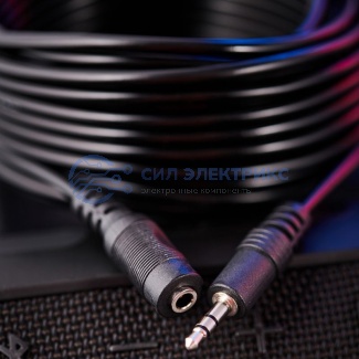 фото Шнур Стерео 3,5мм гнездо - Стерео 3,5мм штекер, 7м REXANT