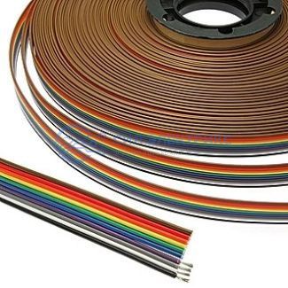 фото Плоский кабель шлейф RC-10 Color 22AWG Cu pitch 1.7 mm
