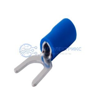 фото НАКОНЕЧНИК ВИЛОЧНЫЙ изолированный (6.5мм) 1.5-2.5мм² REXANT (БЛИСТЕР F)