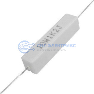 фото Резистор мощный постоянный RX27-1, 1.2 кОм, 10 Вт, допуск 5%, серия SQP10