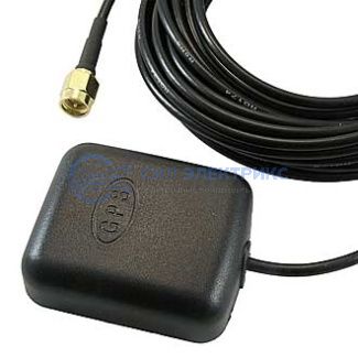 фото Антенна GPS JCGPSF1, 3 м, кабель RG 174, разъем SMA