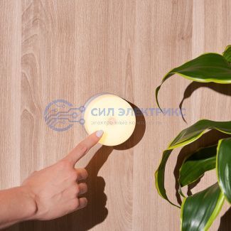 фото Ночник светодиодный PROсonnect TOUCHPAD с сенсорным выключателем и диммером, 3 х АА, теплое белое свечение