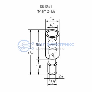 фото Разъем штекерный полностью изолированный штекер 4 мм 1.5-2.5 мм² (РШПи-п 2.5-4/РшИпп 2-5-4) синий REXANT