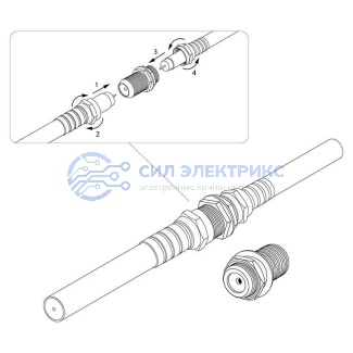 фото Переходник антенный, (гнездо F - гнездо F), бочка, (1шт) REXANT