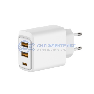 Сетевое зарядное устройство с двумя портами USB-A и одним портом USB-C, 10Вт REXANT фото Сетевое зарядное устройство с двумя портами USB-A и одним портом USB-C, 10Вт REXANT