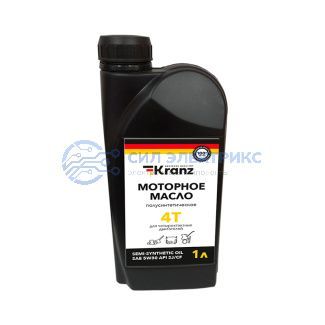 фото Моторное масло полусинтетическое для 4-хтактных двигателей SAE 5W30, 1л KRANZ